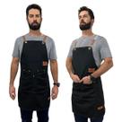 Avental Ajustável Churrasco Cozinha Garçom Bolso Oxford