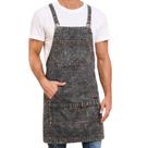 Avental Beitiny Jeans com Costas Cruzadas, Ajustável e com Bolsos