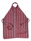 Avental Camisa Roma Cor Vermelho Desenho Do Tecido Xadrez