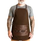 Avental Churrasco Masculino Lona Couro Avental Churrasqueiro