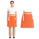 Avental Cintura Laranja Barista Bistro Buffet Unissex 10un Avental Cintura Laranja Barista Bistro Buffet Unissex 10un