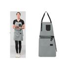Avental Cinza e Couro Preto Barista Barbearia Chef 10un Avental Cinza e Couro Preto Barista Barbearia Chef 10un