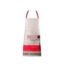 Avental Cozinha Bistro Caqui Marrom Algodao 70x80cm