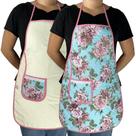 Avental Cozinha Dupla Face C/ Bolso Estampado Cozinha Linda Estampa:Floral Avental Cozinha Dupla Face C/ Bolso Estampado Cozinha Linda Estampa:Floral