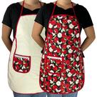 Avental Cozinha Dupla Face C/ Bolso Estampado Cozinha Linda Estampa:Maçã Avental Cozinha Dupla Face C/ Bolso Estampado Cozinha Linda Estampa:Maçã