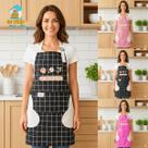Avental Cozinha Multiuso Ajustável Bolso Alça À Prova D Água Impermeável Avental Cozinha Multiuso Ajustável Bolso Alça À Prova D Água Impermeável