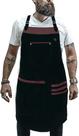 Avental Cozinha Restaurante Churrasqueiro Luxuoso Sarja e Couro Legítimo