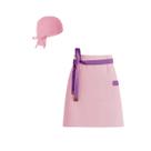 Avental de Cintura e Bandana Rosa Roxo Confeitaria Açai Avental de Cintura e Bandana Rosa Roxo Confeitaria Açai