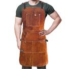 Avental de compra FIGHTECH Leather Heavy Duty para homens marrom M-XXL Avental de compra FIGHTECH Leather Heavy Duty para homens marrom M-XXL
