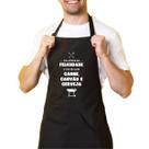 Avental De Cozinha Churrasqueiro Preto Feminino E Masculino