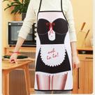Avental De Cozinha Criativo Sexy Maid Ooh La La Impermeável Churrasco Presente Engraçado Variados