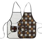 Avental de cozinha dupla face café Avental de cozinha dupla face café