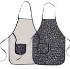 Avental de cozinha dupla face preto e branco Avental de cozinha dupla face preto e branco
