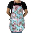 Avental De Cozinha Forro Tecido Floral Azul Avental De Cozinha Forro Tecido Floral Azul