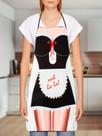 Avental Divertido Sexy Maid Ooh La La Impermeável Cozinha Churrasco Presente Engraçado Criativo New
