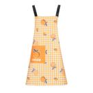 Avental estilo coreano com estampa laranja com bolso de poliéster 68x66cm