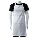 Avental Frontal Unissex Oxford Liso c/bolso - Preto