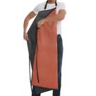 Avental Homsolver Thick Waterproof Rubber Black Vinyl para homens