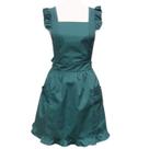 Avental Hyzrz Cute Lovely, cozinha retrô de algodão para mulheres, verde