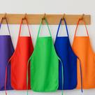 Avental Infantil Colorido Escolar 36cmX50cm Impermeável Sortido