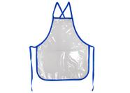 Avental liso transparente / azul infantil para pintura