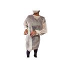 Avental Manga Longa Punho Lastex 1,10x1,40cm 20g Branco 10un