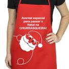 Avental Natal Na Churrasqueira Presente Papai Noel Avental Natal Na Churrasqueira Presente Papai Noel