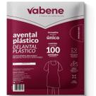 Avental Plástico Descartável Vabene C/ 100 Unidades Branco
