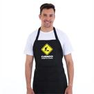 Avental Preto Cuidado! Homem na cozinha