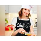 Avental pvc chef preto
