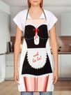 Avental Sexy Maid Ooh La La Cozinha Churrasco Impermeável Divertido Presente Criativo Chá De Bar Top