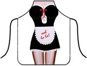 Avental Sexy Maid Ooh La La Cozinha Divertido Impermeável Churrasco Presente Criativo Engraçado Full