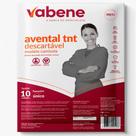 Avental Tnt Manga Longa Preto Modelo Camisola Descartavel