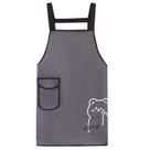 Avental TPU impermeável com estampa de urso fofa resistente a óleo Avental TPU impermeável com estampa de urso fofa resistente a óleo
