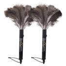 Avestruz retrátil Feather Duster Aldwin, 40 cm, pacote com 2