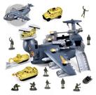 Avião Cargueiro Estação Militar Brinquedo Com Mini Veículos Avião Cargueiro Estação Militar Brinquedo Com Mini Veículos