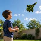 Avião Controle Remoto Infantil RC Com Luzes Brinquedo Eletrônico A Pilha Crianças