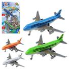 Avião De Brinquedo A Fricção Com 2 Peças