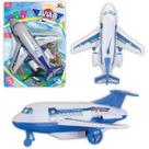 Avião de Fricção Aeronave Branco 15cm