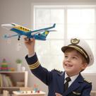 Avião Executivo Jatinho Aeroporto Brinquedo Realista Grande