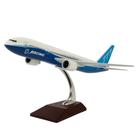 Avião Miniatura Boeing 777 Colecionável de Resina Escala 1:200 Com Base Expositora Avião Miniatura Boeing 777 Colecionável de Resina Escala 1:200 Com Base Expositora