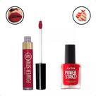 Avon power stay kit esmalte + batom vermelhaço