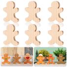 AWIZOM, 12 peças de recortes de madeira Gingerbread Man, 10 x 7,8 cm AWIZOM, 12 peças de recortes de madeira Gingerbread Man, 10 x 7,8 cm