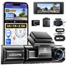 Azdome M550 Max 3ch Dash Cam 4k Câmera Veicular 128Gb Com Kit 24h