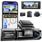 Azdome M550 Max 3ch Dash Cam 4k Câmera Veicular 256gb