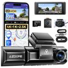 Azdome M550 Max 3ch Dash Cam 4k Câmera Veicular 64Gb Com Kit 24h