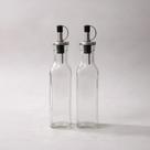 Azeiteira Vinagreira Kit 2 Peças Vidro 250ml Bico Dosador