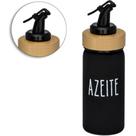Azeiteiro de vidro preto com bambu 220ml para cozinha - porta azeite condimento azeitero hauskraft Azeiteiro de vidro preto com bambu 220ml para cozinha - porta azeite condimento azeitero hauskraft