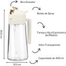 Azeiteiro Vidro Spray 500ML Galheteiro Vinagre Snel Home Azeiteiro Vidro Spray 500ML Galheteiro Vinagre Snel Home