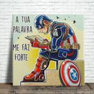 Azulejo A tua palavra me faz forte Azulejo A tua palavra me faz forte